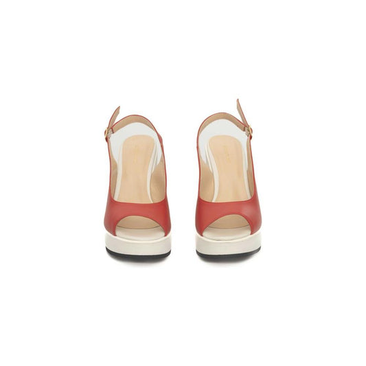 Cerruti 1881 Red CALF Leather Sandal Cerruti 1881