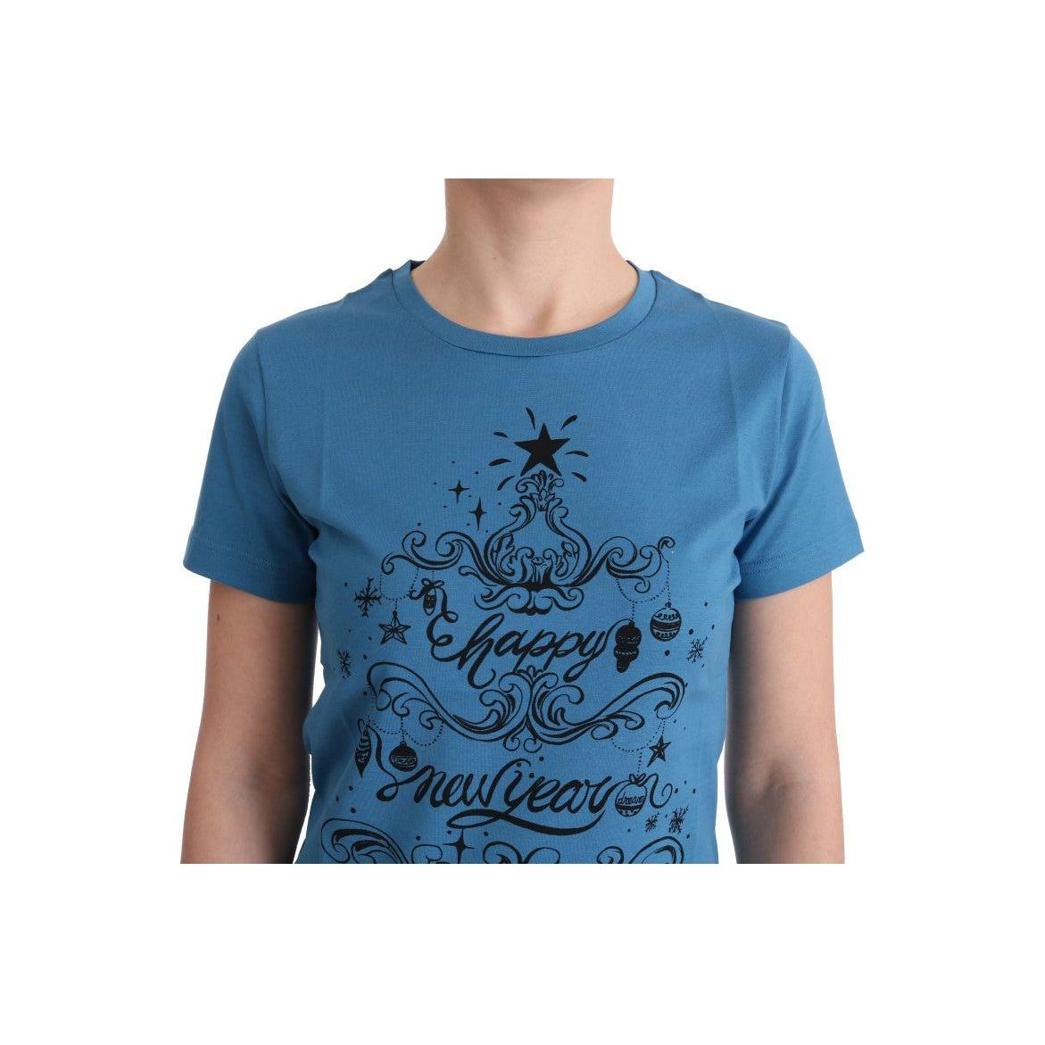 Dolce & Gabbana Blue Cotton 2017 Motive T-Shirt
