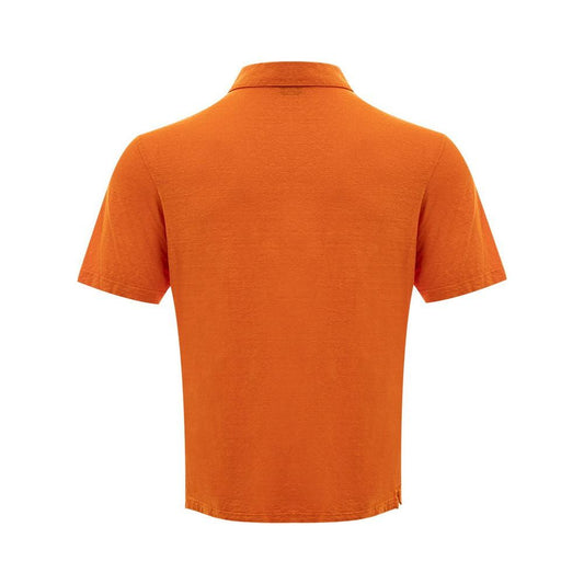 Gran Sasso Elegant Orange Linen Polo Shirt Gran Sasso