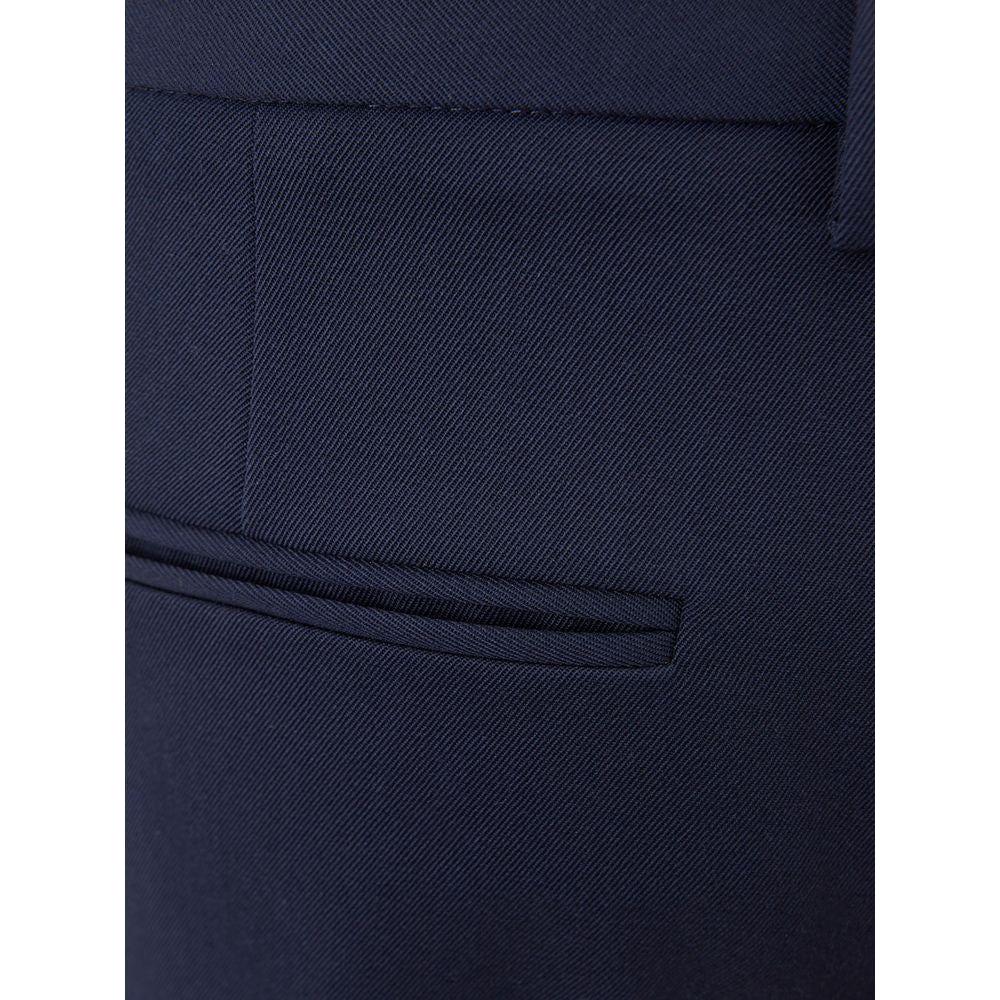 Lardini Elegant Blue Wool Pants for Women Lardini