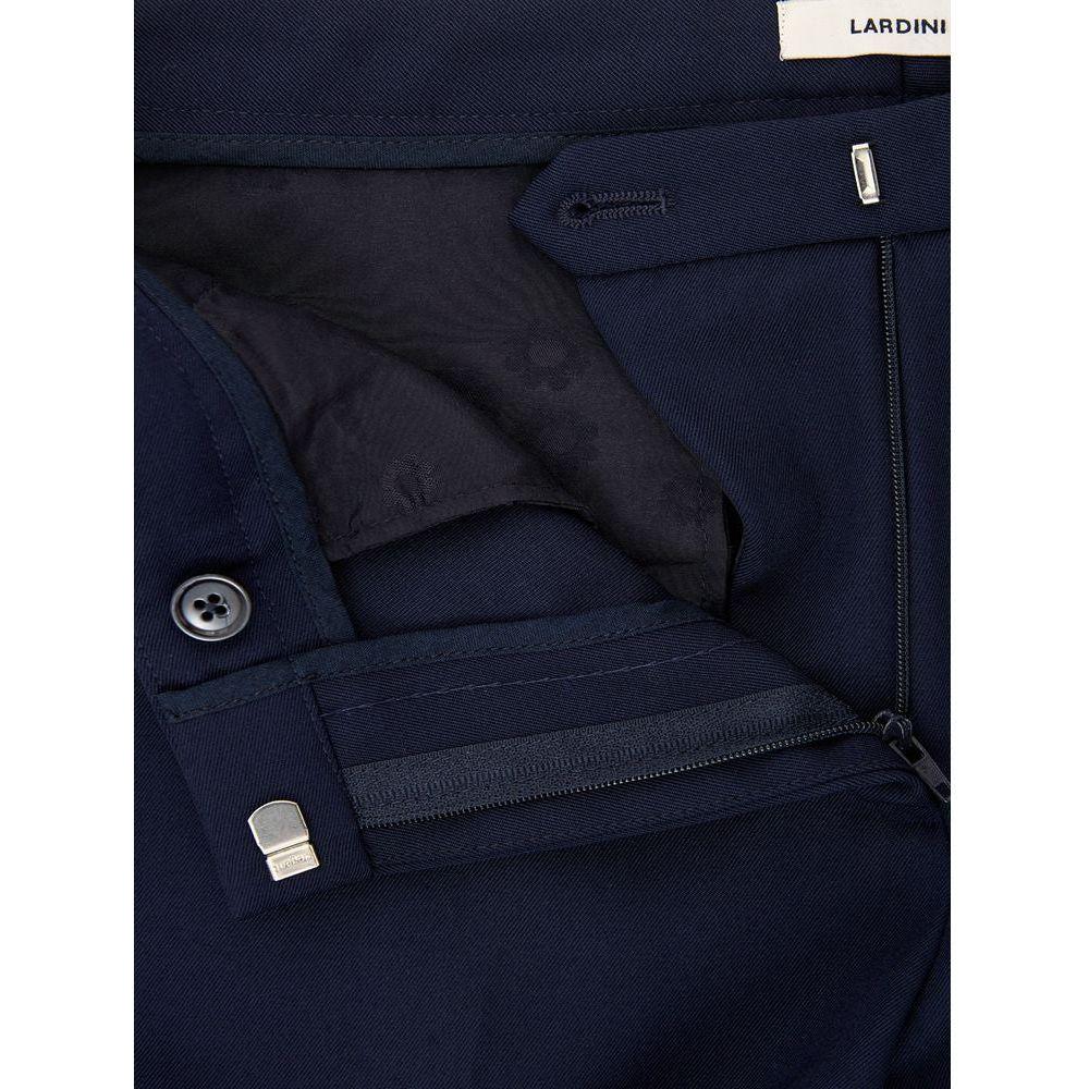 Lardini Elegant Blue Wool Pants for Women Lardini