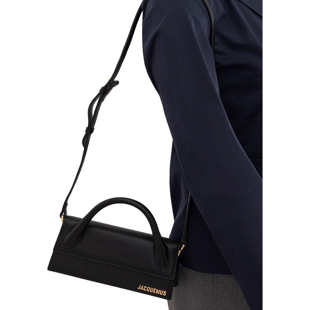 Jacquemus Elegant Black Leather Handbag Jacquemus