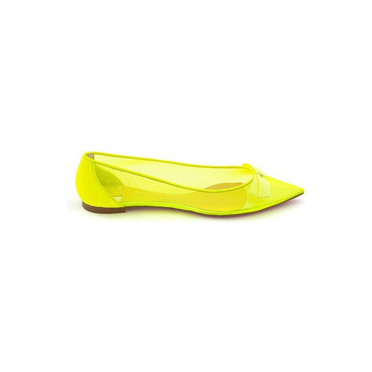 Christian Louboutin Sunshine Yellow Mesh Flat Elegance Christian Louboutin