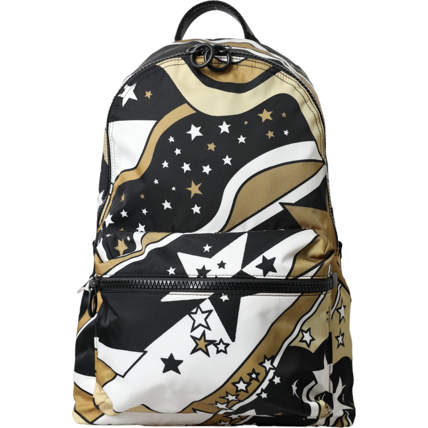 Dolce & Gabbana Multicolor Stripes Stars Nylon Backpack Men Bag Dolce & Gabbana