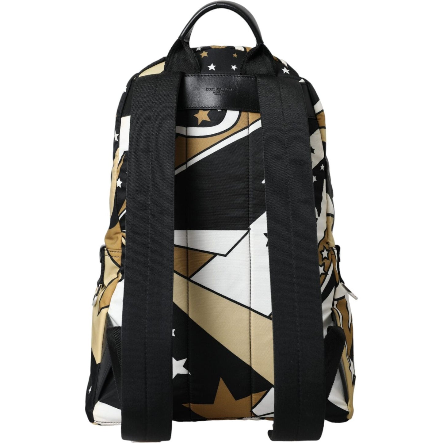 Dolce & Gabbana Multicolor Stripes Stars Nylon Backpack Men Bag Dolce & Gabbana