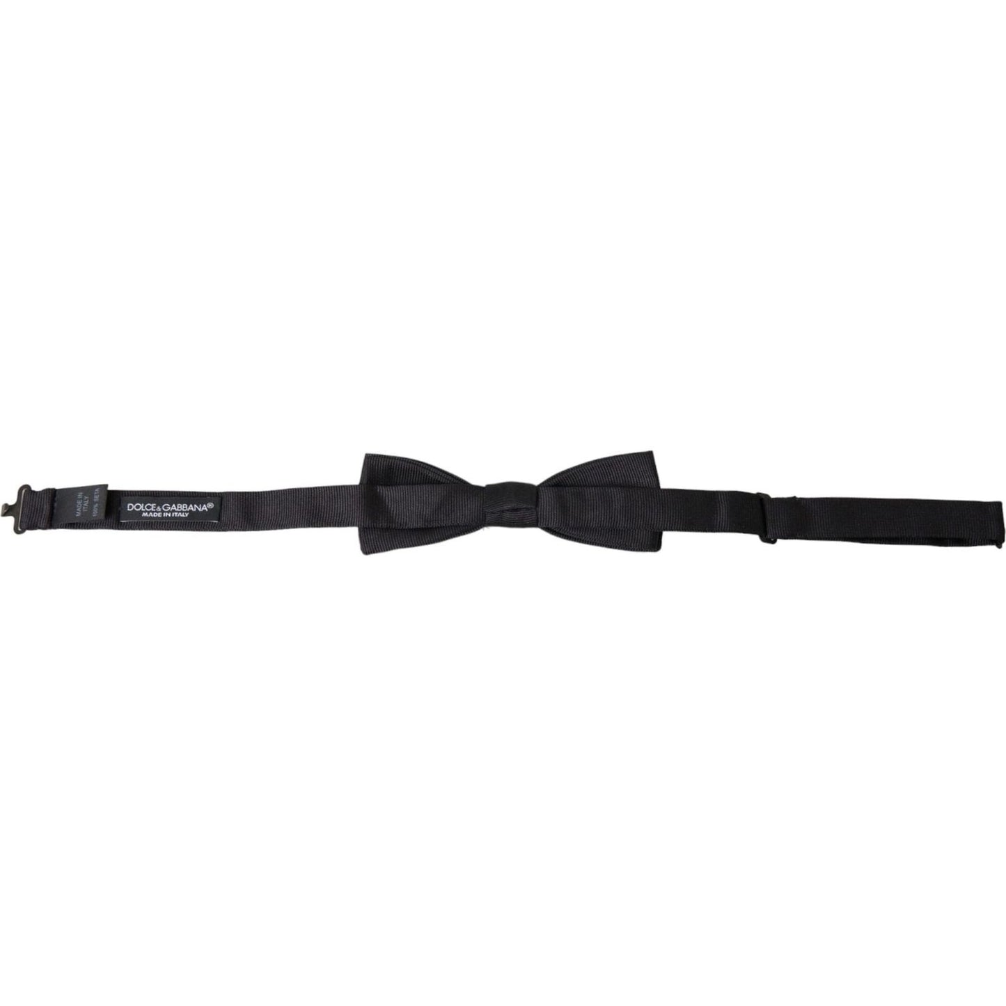 Dolce & Gabbana Black Silk Adjustable Neck Men Bow Tie Dolce & Gabbana