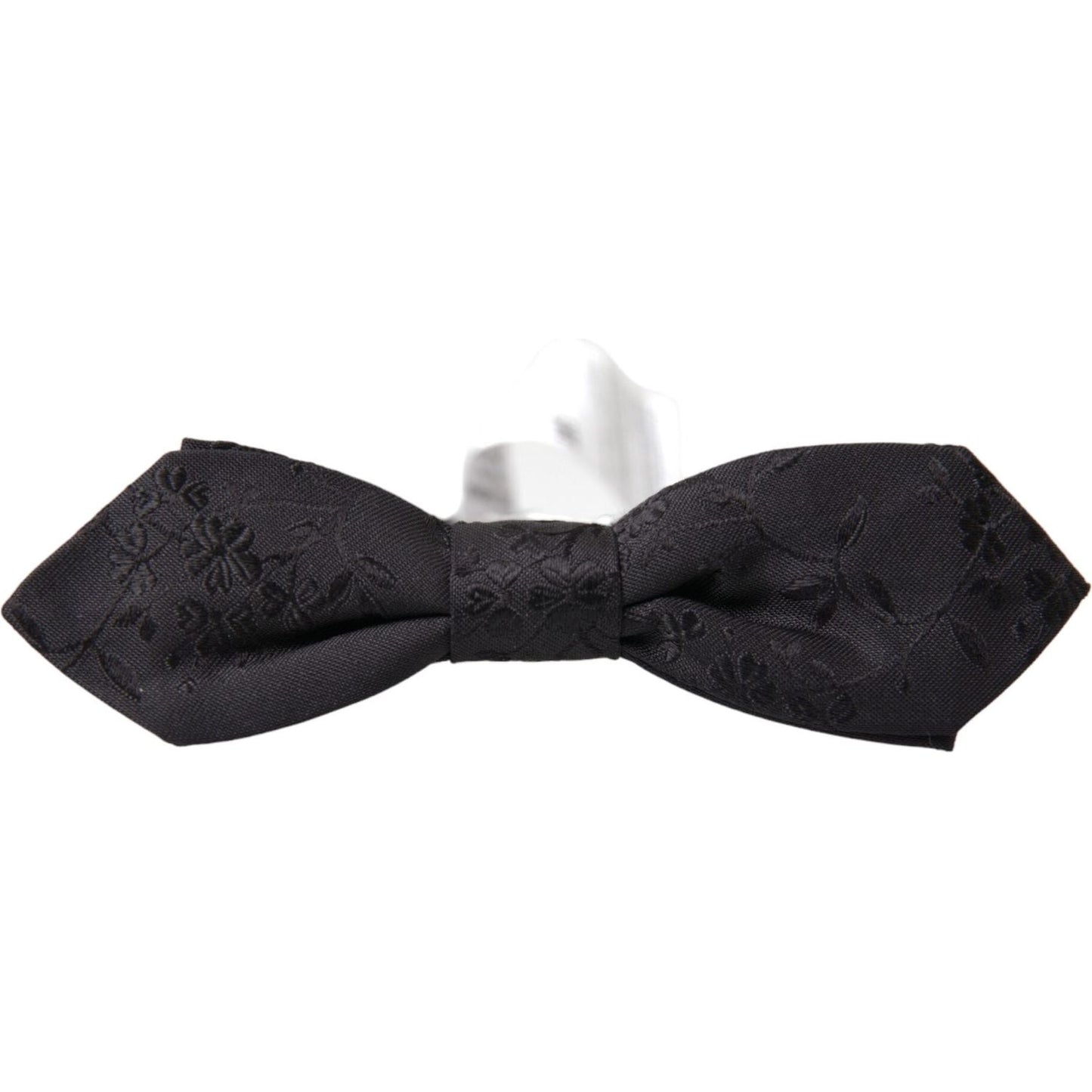 Dolce & Gabbana Black Silk Adjustable Neck Men Bow Tie Dolce & Gabbana