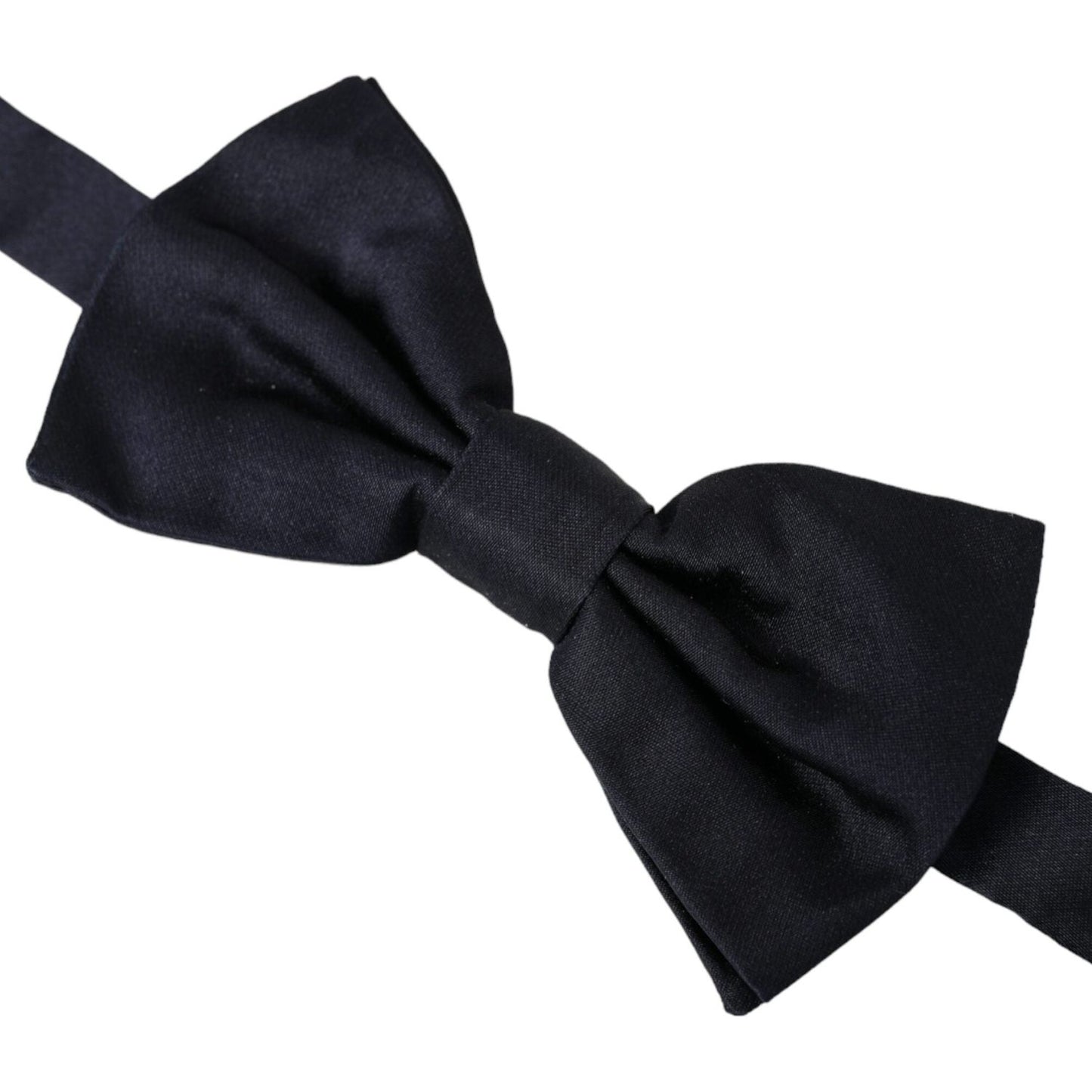 Dolce & Gabbana Dark Blue Silk Adjustable Neck Men Bow Tie Dolce & Gabbana