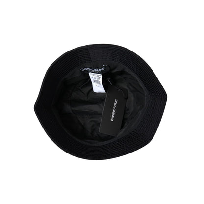 Dolce & Gabbana Black Wide Brim Cap Bucket Hat Men