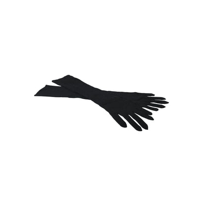 Dolce & Gabbana Black Cashmere Knitted Elbow Length Gloves