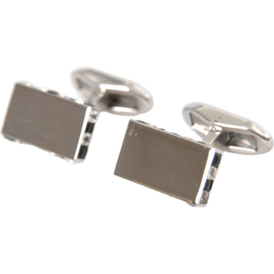 Silver Plated Metal Brass Pin Men Cufflinks