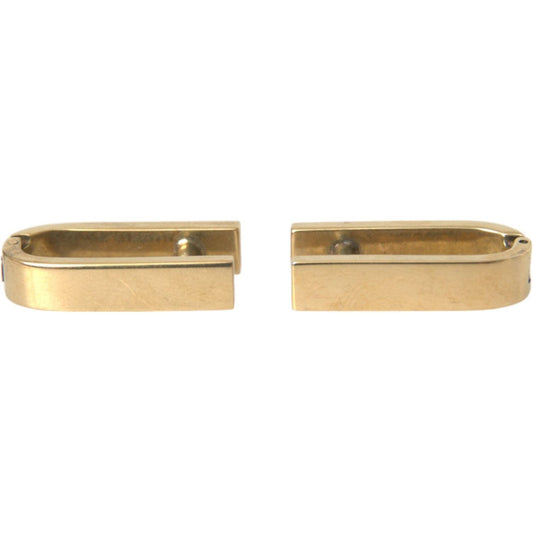 Dolce & Gabbana Gold Plated Metal Brass Pin Men Cufflinks Dolce & Gabbana