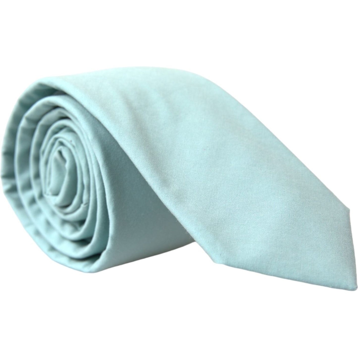 Dolce & Gabbana Mint Green Cotton Adjustable Tie Men Dolce & Gabbana