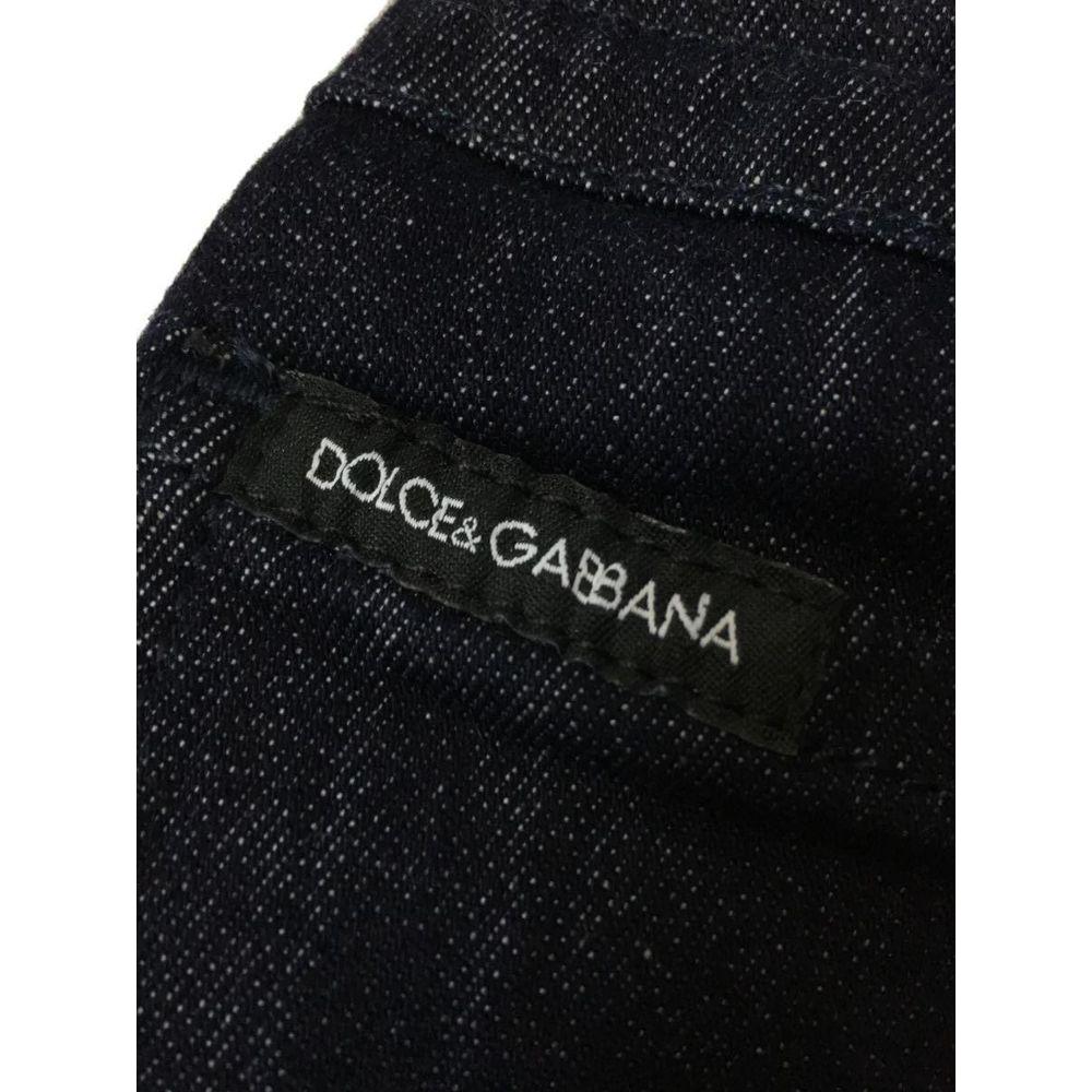 Dolce & Gabbana Blue Cotton Jeans & Pant Dolce & Gabbana