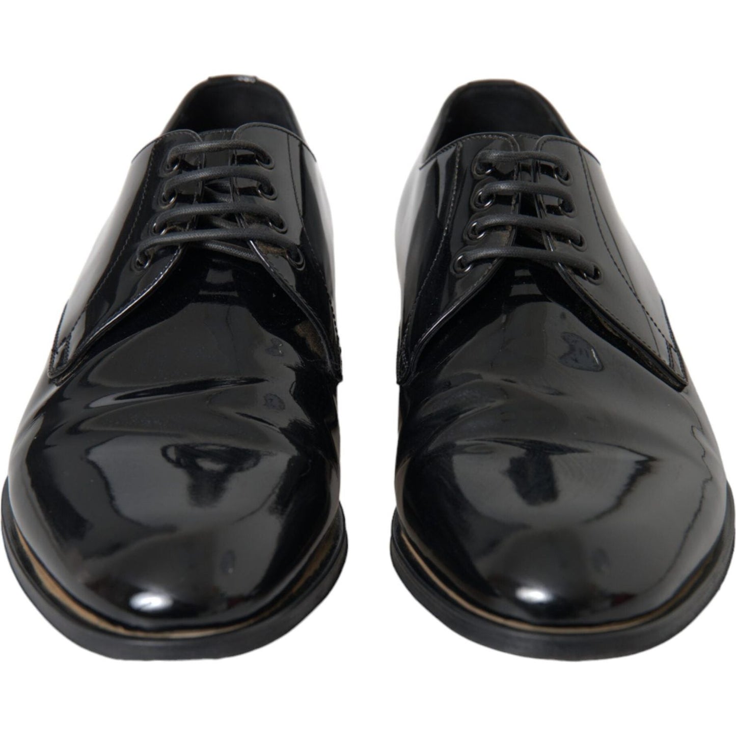 Dolce & Gabbana Black Patent Leather Derby Formal Dress Shoes Dolce & Gabbana