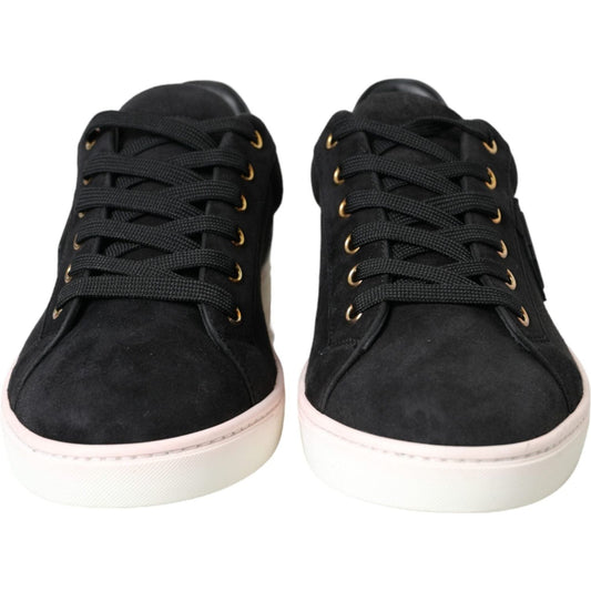 Black Suede Leather Men Low Top Sneakers Men Shoes