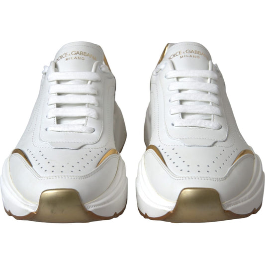 White Gold DAYMASTER Leather Sneakers Men Shoes