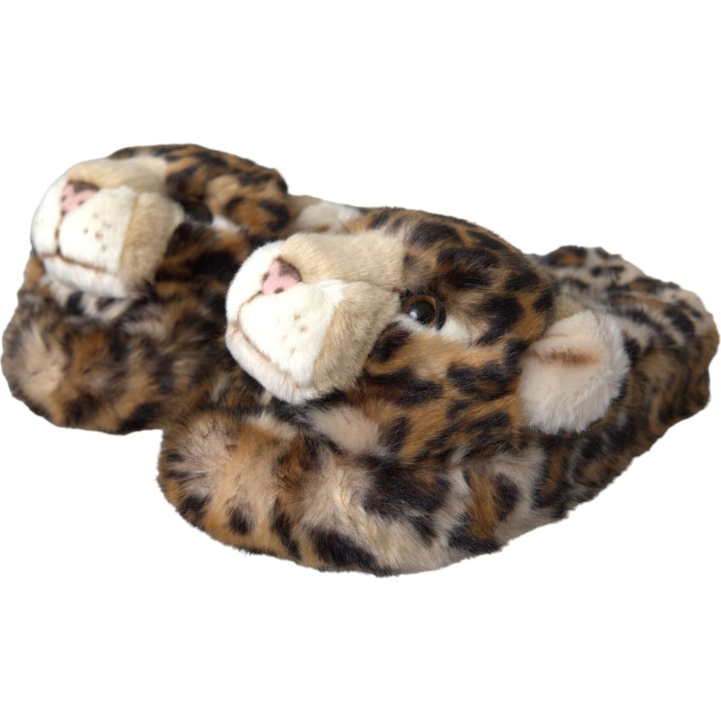 Dolce & Gabbana Brown Tiger Slippers Flats Sandals Shoes Dolce & Gabbana