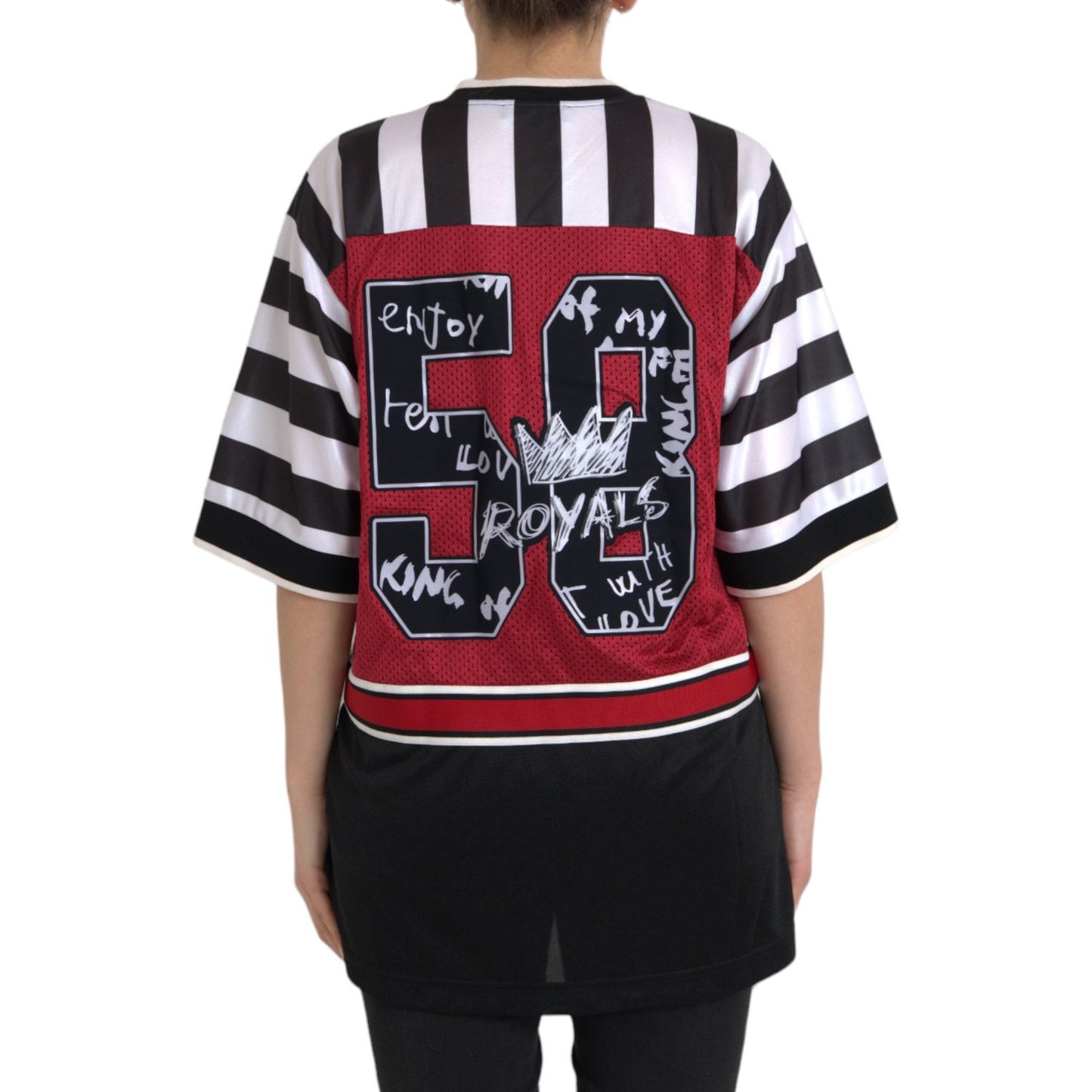 Dolce & Gabbana Multicolor Royals Panda Oversized T-shirt