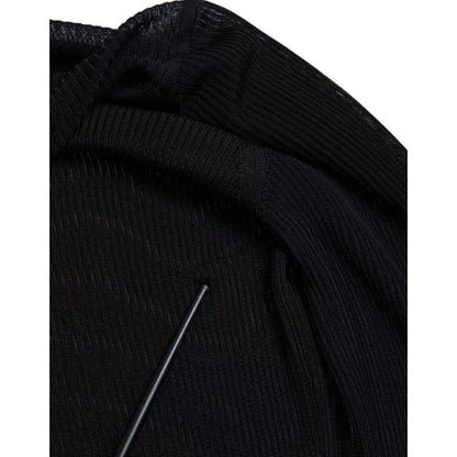 Dolce & Gabbana Black Viscose Turtle Neck Pullover Sweater 1728,67345645728,Black,Clothing,Dolce & Gabbana,IT44 | L,Material: 98% Viscose 2% Nylon,Preowned / Defect,Sweaters - Clothing,Sweaters - Women - Clothing,Turtlenecks - Sweaters - Clothing,Women,Wo