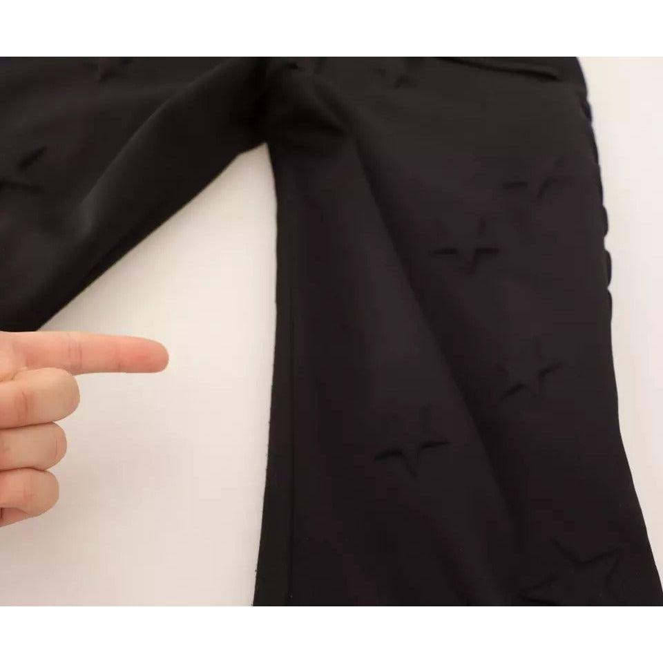 بنطلون رياضي نسائي من البوليستر من دولتشي آند غابانا باللون الأسود