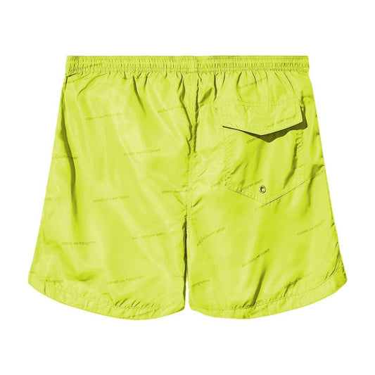 Comme Des Fuckdown Yellow Polyester Men's Bermuda Short Comme Des Fuckdown