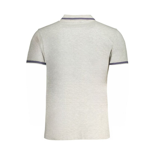 Cavalli Class Gray Cotton Polo Shirt Cavalli Class