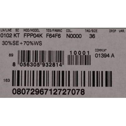 优雅黑色羊绒真丝弹力裤