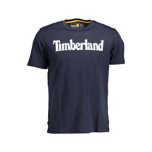 Timberland Blue Cotton Men T-Shirt Timberland