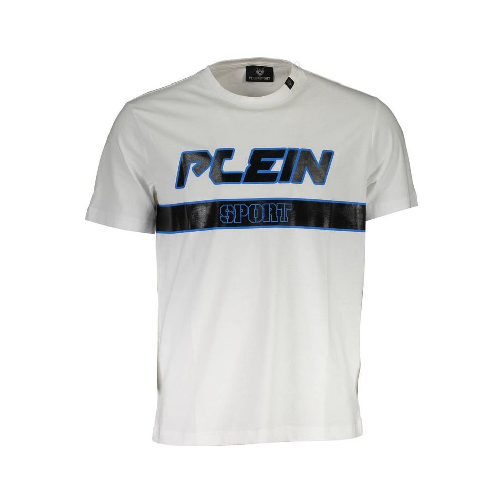 Plein Sport White Cotton Men T-Shirt Plein Sport