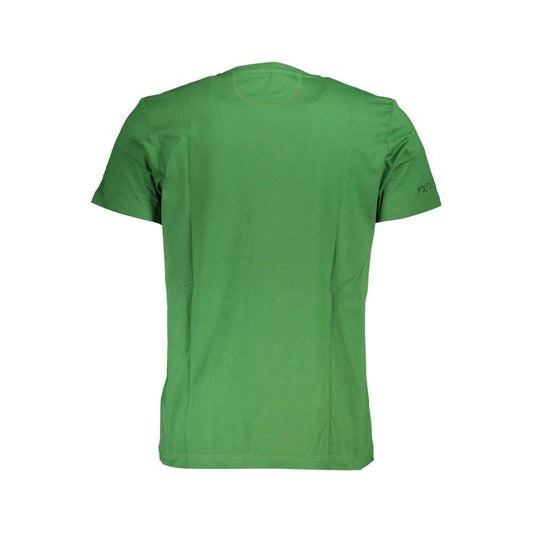 La Martina Green Cotton Men T-Shirt La Martina