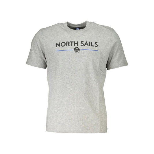 North Sails Gray Cotton T-Shirt North Sails