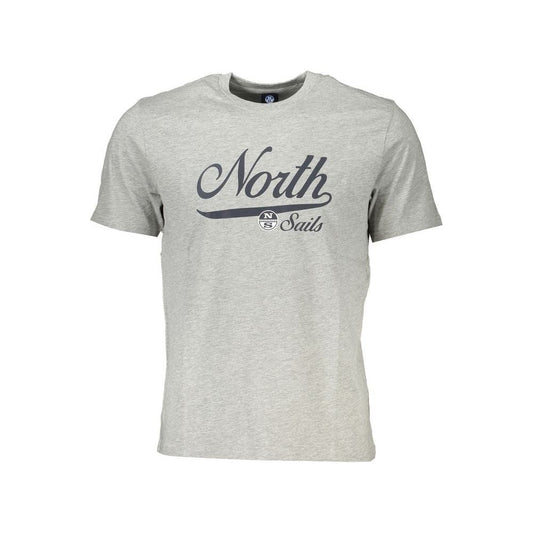 North Sails Gray Cotton T-Shirt North Sails