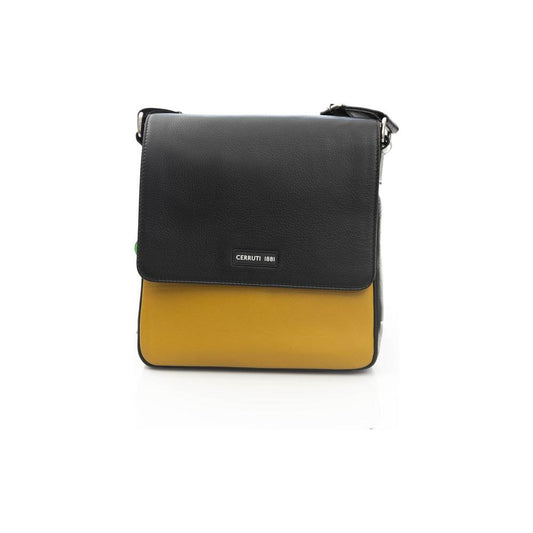 Cerruti 1881 Yellow Leather Women Crossbody 1728,67345744032,Bags,Bicolor,Cerruti 1881,Crossbody Bags - Bags,Crossbody Bags - Women - Bags,Men,New with tags,Women - Bags