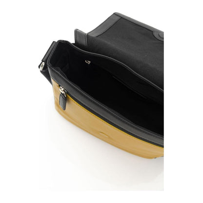 Cerruti 1881 Yellow Leather Women Crossbody 1728,67345744032,Bags,Bicolor,Cerruti 1881,Crossbody Bags - Bags,Crossbody Bags - Women - Bags,Men,New with tags,Women - Bags