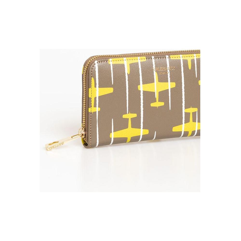 Trussardi Beige Leather Women Wallet 1728,67345744032,Accessories,Bags,Beige,New with tags,Trussardi,Wallets - Accessories,Wallets - Wallets - Accessories,Wallets - Women - Bags,Women,Women - Bags