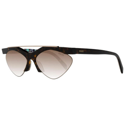 Emilio Pucci Brown Metal & Plastic Sunglasses