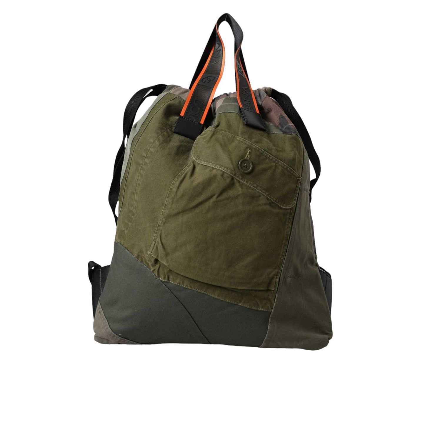 Dolce & Gabbana Military Green Patchwork Rucksack Backpack Bag Dolce & Gabbana