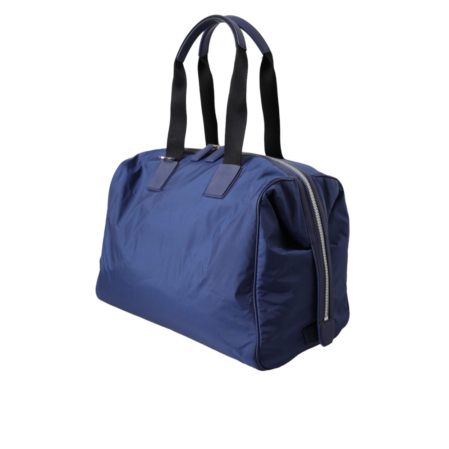 Dolce & Gabbana Blue Nylon Calfskin Hand Shoulder Duffel Bag Dolce & Gabbana