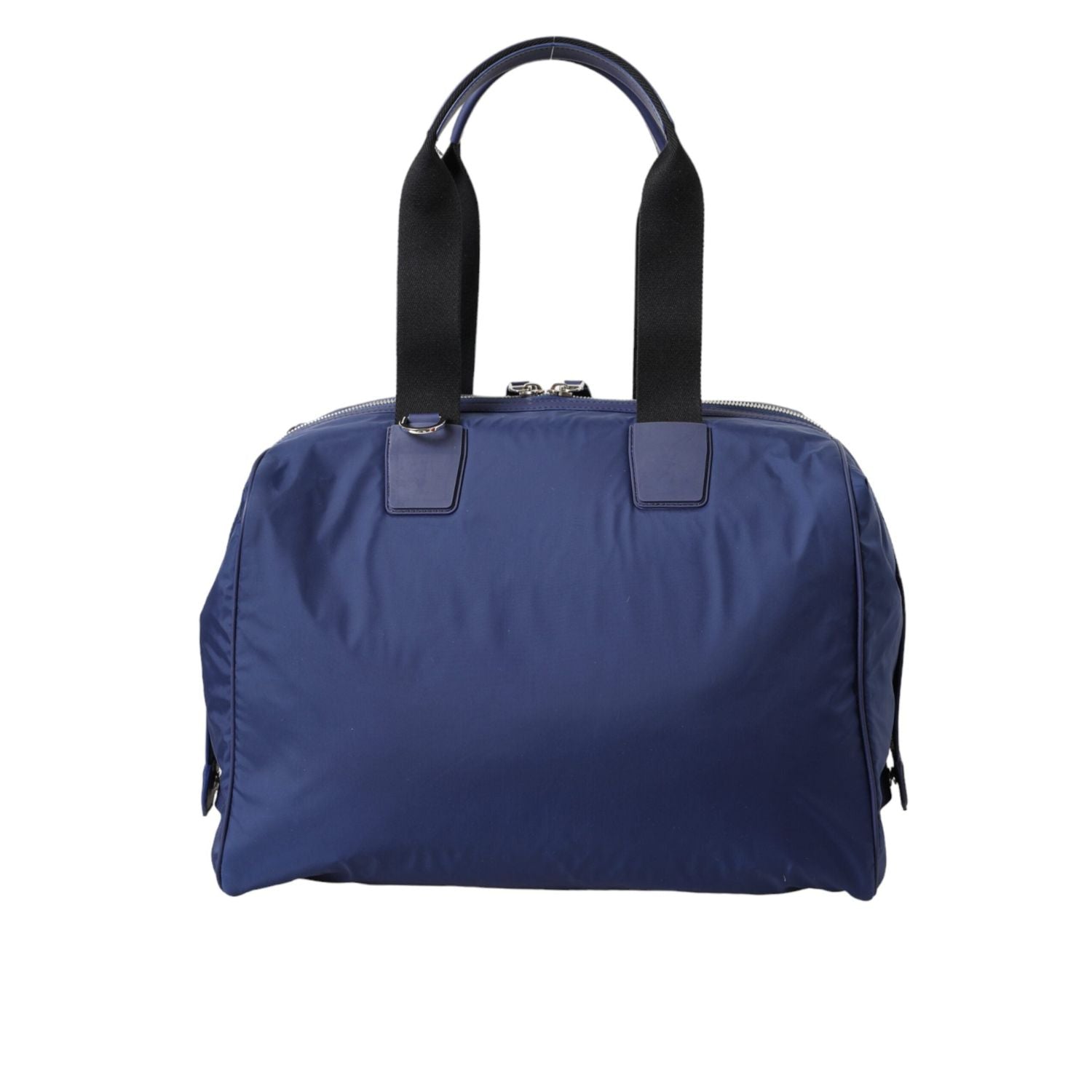 Dolce & Gabbana Blue Nylon Calfskin Hand Shoulder Duffel Bag