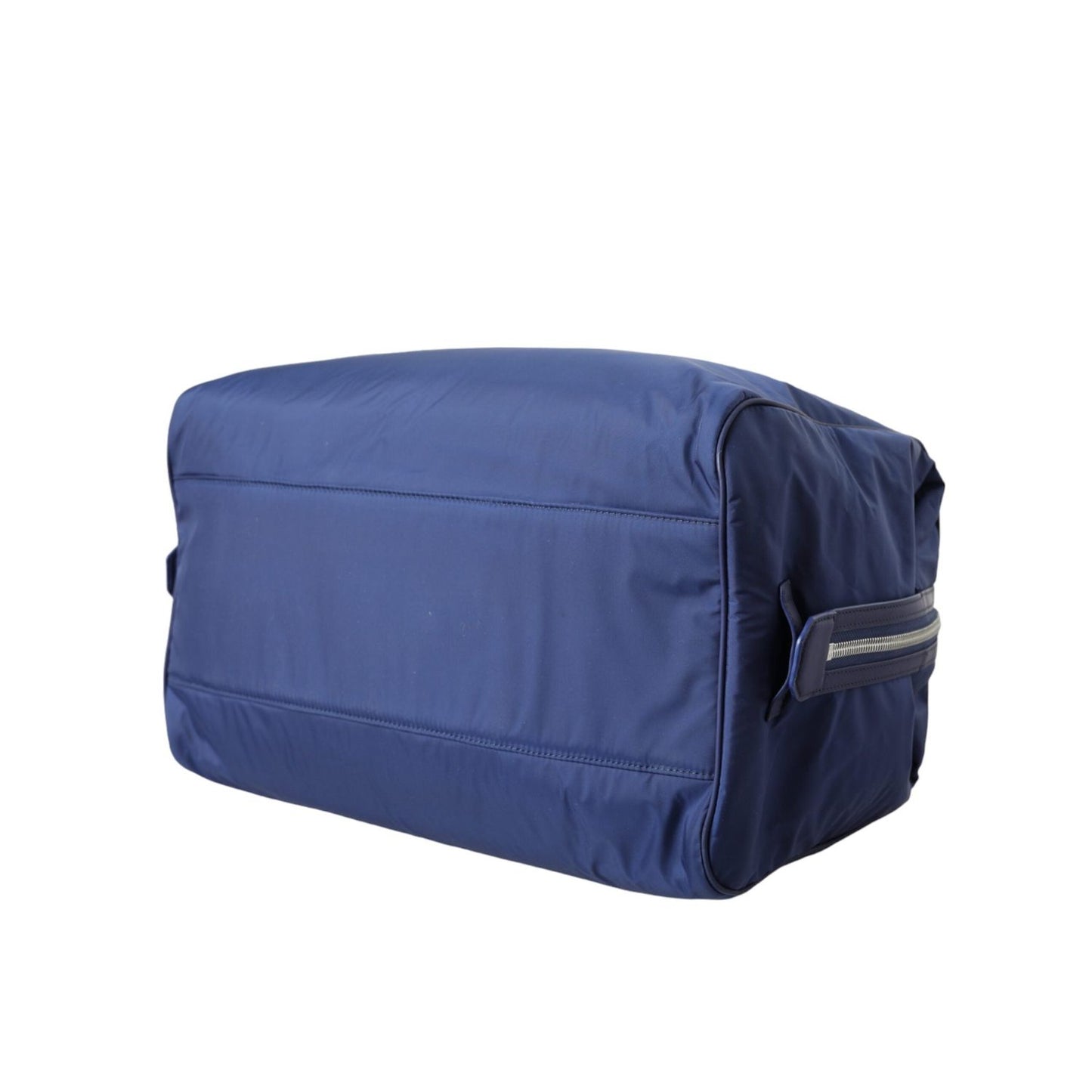 Dolce & Gabbana Blue Nylon Calfskin Hand Shoulder Duffel Bag Dolce & Gabbana