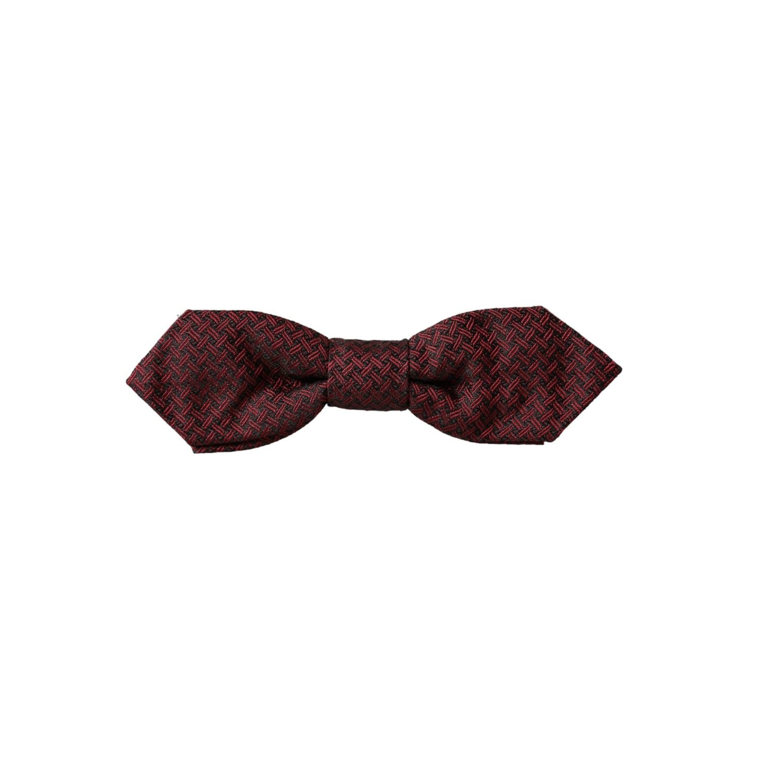 Dolce & Gabbana Red Silk Fantasy Adjustable Neck Men Bow Tie