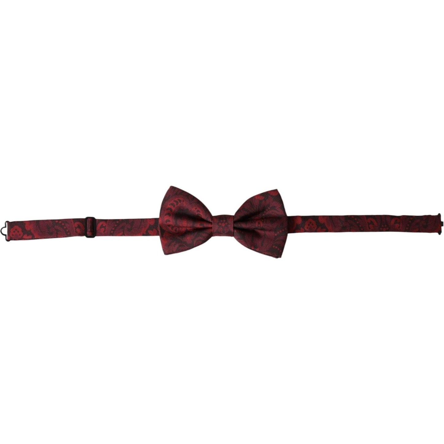 Dolce & Gabbana Red Silk Floral Adjustable Neck Men Bow Tie Dolce & Gabbana Dark Slate Gray