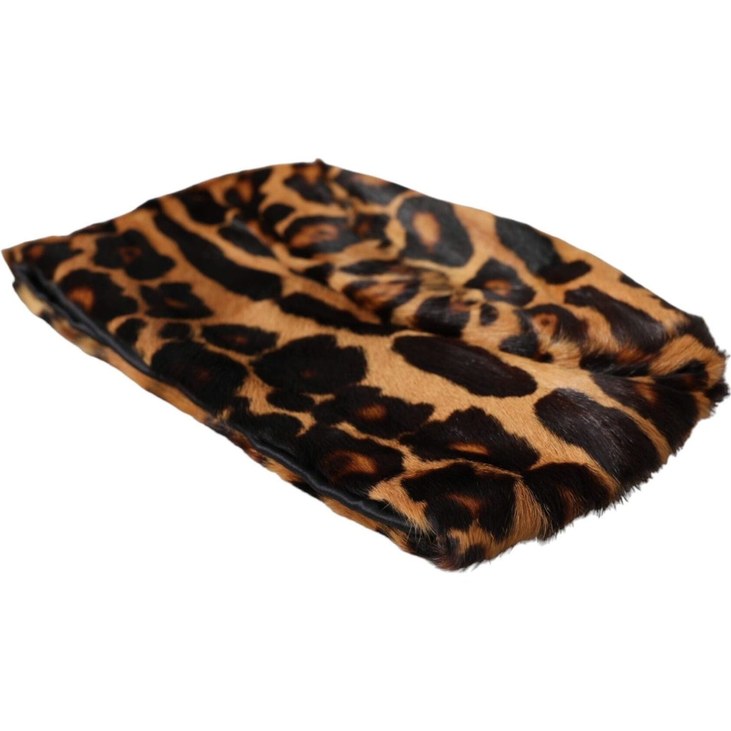 Dolce & Gabbana Brown Leopard Fur Women Bucket Hat Dolce & Gabbana