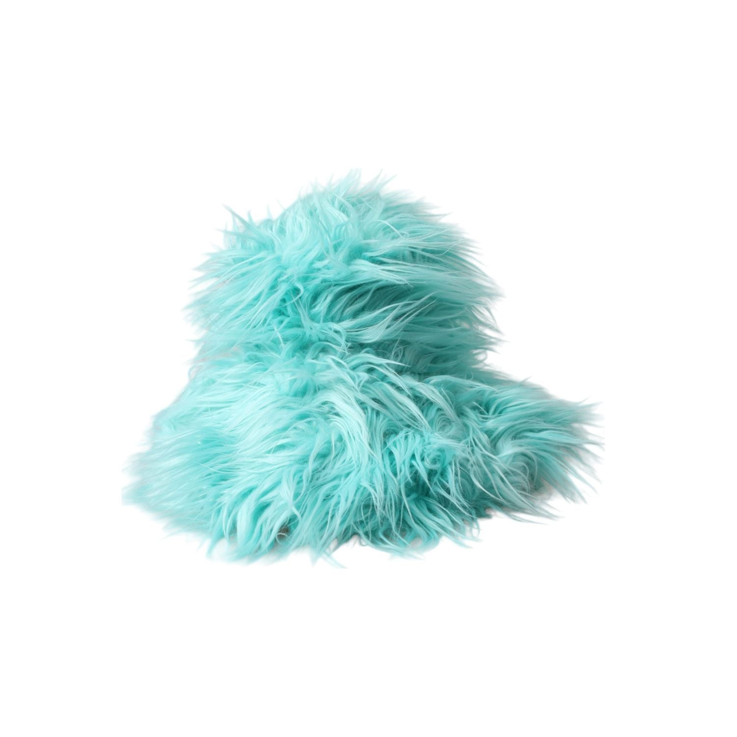Dolce & Gabbana Mint Green Acrylic Fur Womens Bucket Hat