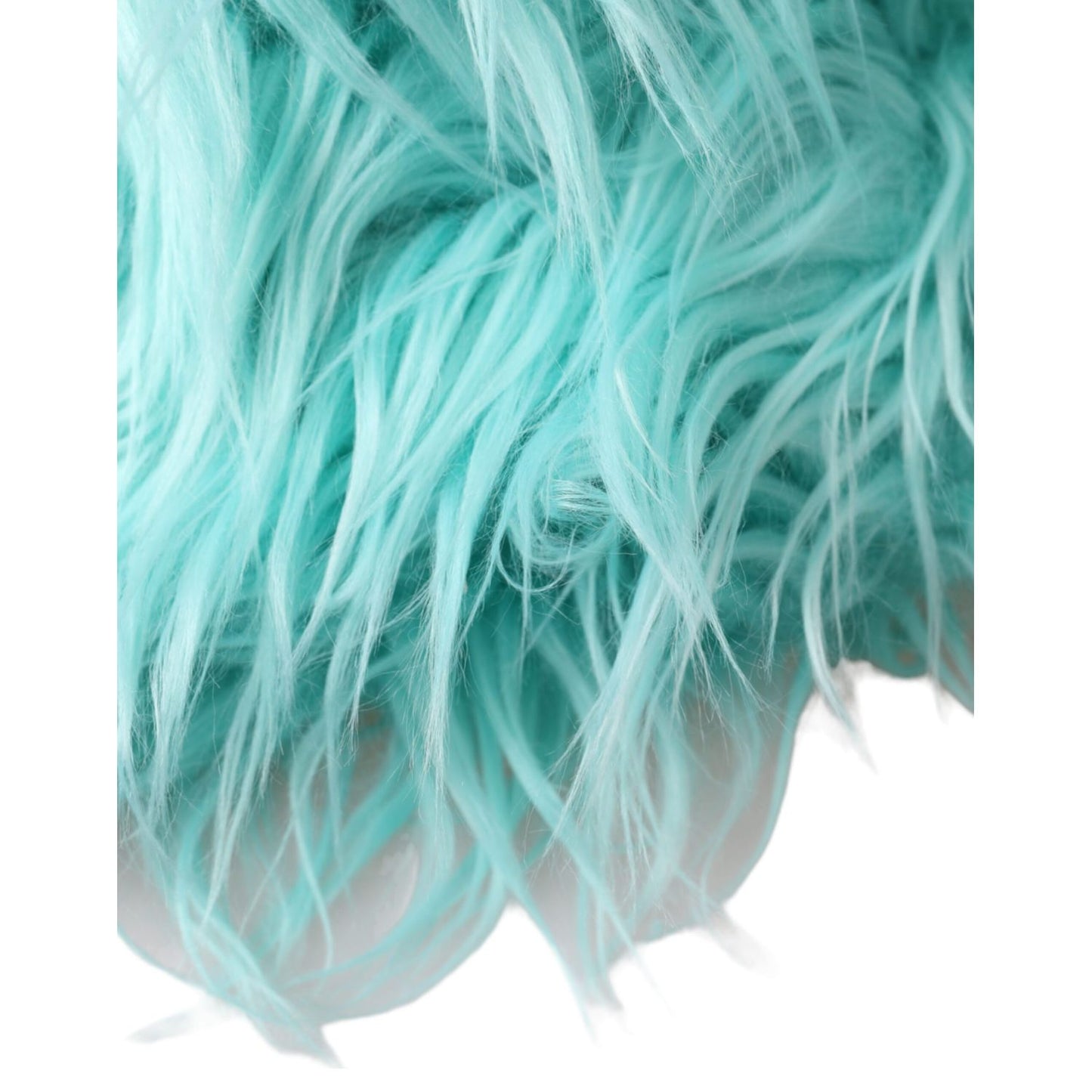 Dolce & Gabbana Mint Green Acrylic Fur Womens Bucket Hat