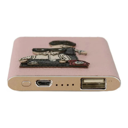 Dolce & Gabbana Charger USB Pink Leather #DGFAMILY Power Bank Dolce & Gabbana