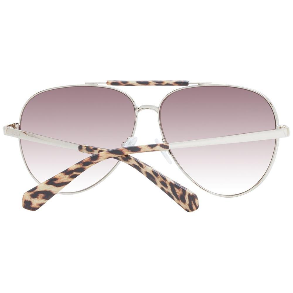 Guess Brown Metal Sunglasses