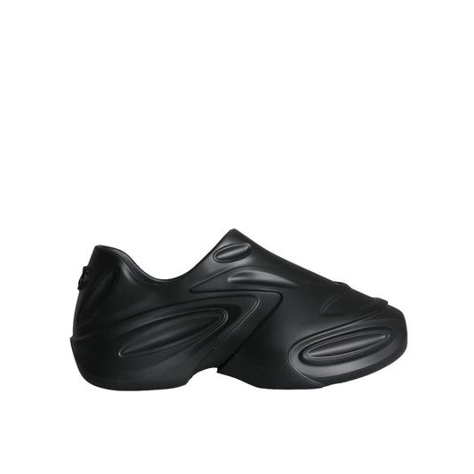 Dolce & Gabbana Black Foiled Rubber Toy Low Top Sneakers Shoes Dolce & Gabbana