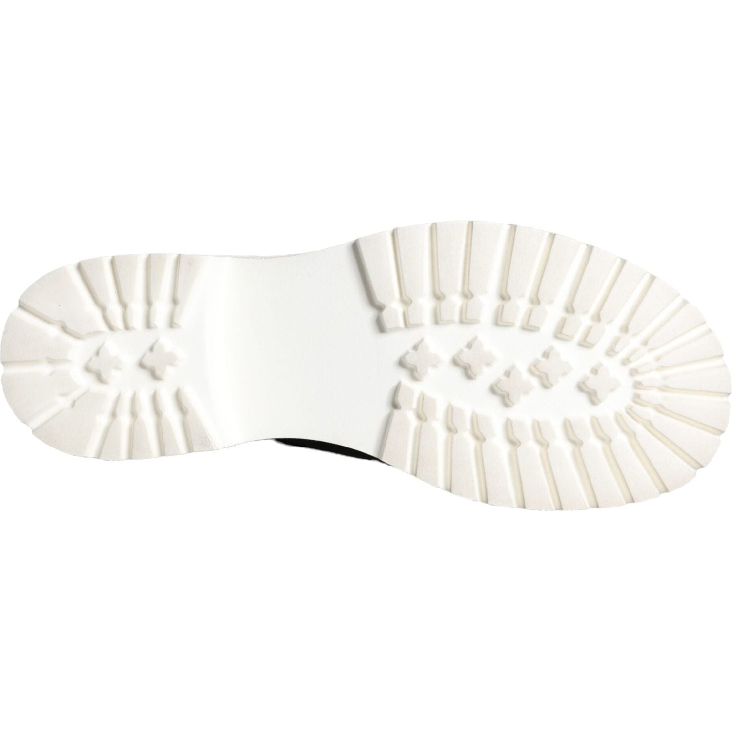 حذاء Dolce &amp; Gabbana أسود من الجلد القتالي بارتفاع متوسط